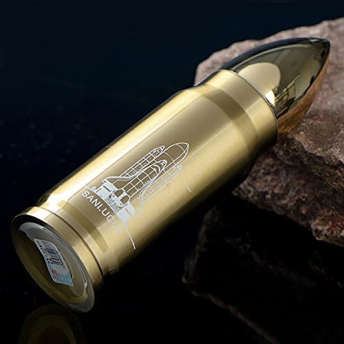 Cool Stainless Steel Bullet Vacuum Flasks Travel Mug Insulation 12h 350ml Winter Thermos Cup (Champagne)