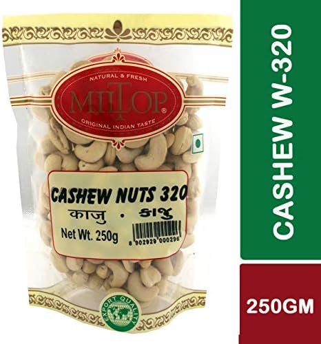 Miltop Cashew Nuts w320, 250g