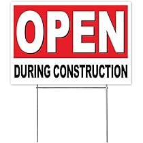 Generic 4 Less Co 2-Pack "STORE CLOSING" Yard Signs - 18"x12" Corrugated Plastic With Metal Stakes