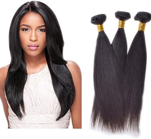 Ballice Hair 6a Unprocessed Mixed Length 3 Bundles Brazilian Virgin Human Hair Extensions Natural Color Straight Weave (18 20 22inches)