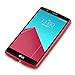 J&D Case Compatible for LG G4 Case, [Drop Protection] [Slim Cushion] Shock Resistant Protective TPU Slim Case for LG G4 Bumper Case - [Not Compatible with LG Stylo 4] - Red