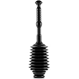 Master Plunger MP100-3 Heavy Duty Toilet Plunger Clears, Kitchen Sinks, Garbage Disposal and, Toilets Fast. Equipped with Pat