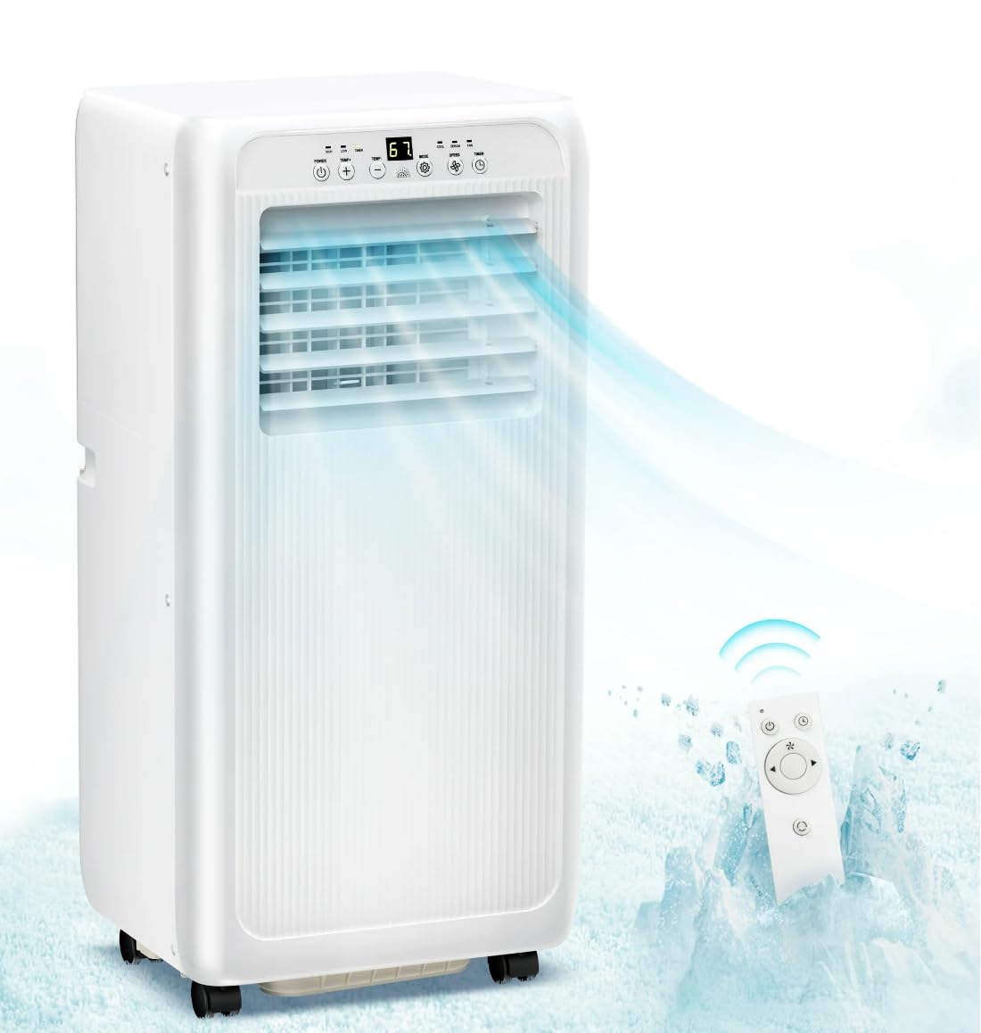 Photo 1 of *****IT HAS NO CONTROL, IT WORKS PERFECTLY AND COOLS QUICKLY ******* Auseo 5000BTU (8000 BTU ASHRAE) Portable Air Conditioner, Dehumidifier, Fan, 3 in 1 AC with 24-Hour Timer