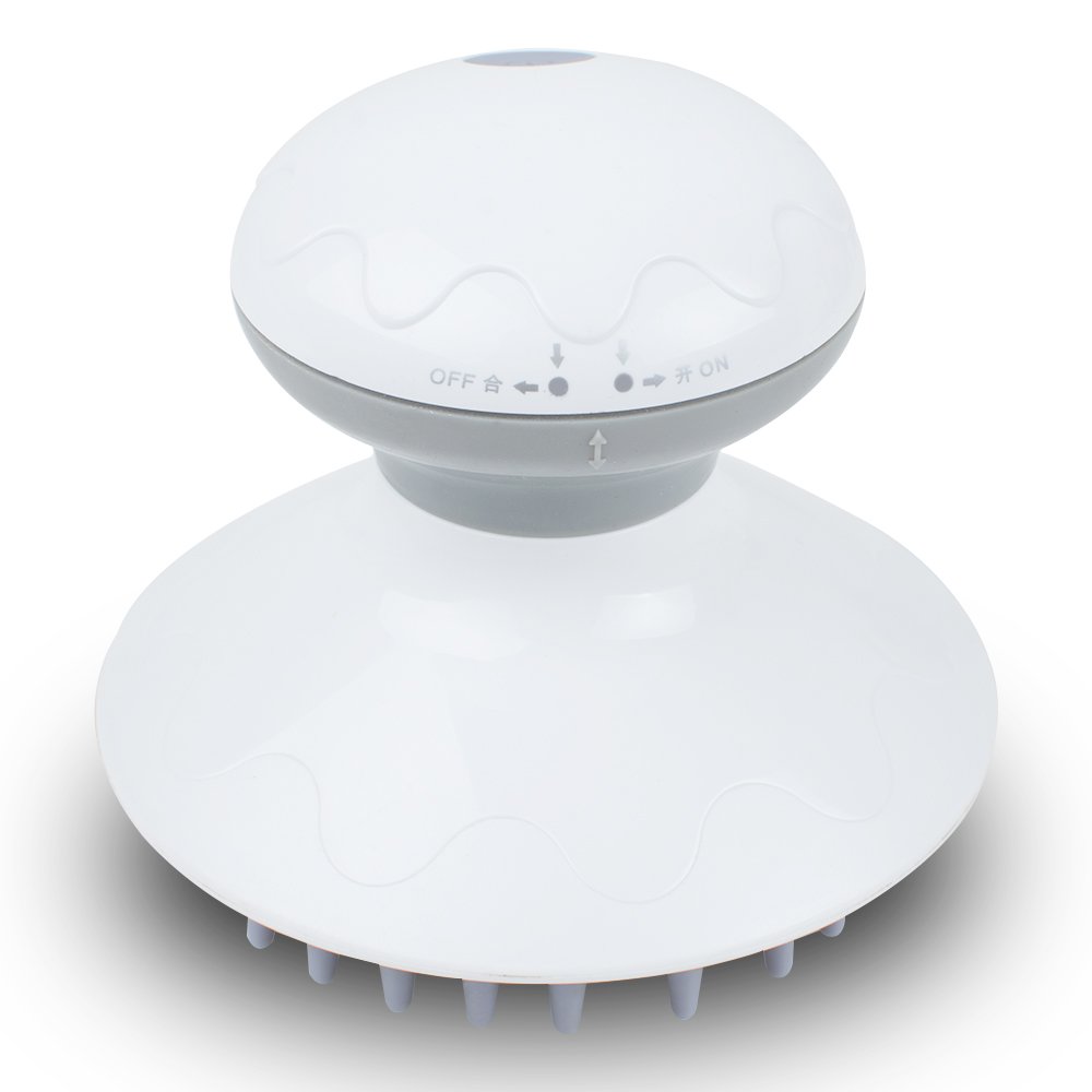 Zinnor Multifunction Portable Electric Scalp Head Massager Handheld Body Massage Washing Comb Hair Shampoo Shower Brush SPA Tool