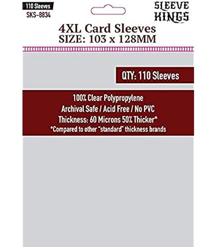 Amazon.com: Swan Premium Card Sleeves (70x110mm) - 75 Pack, Thick Sleeves