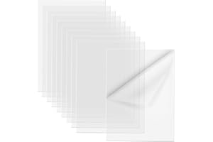 Fireboomoon 10 Pack Clear Transparent Acrylic Sheet Plexiglass Panel for Picture Frame Glass Replacement,Table Sign,Picture Frame,Calligraphy,Crafting Project,Painting,Decoration (8“ x 10")