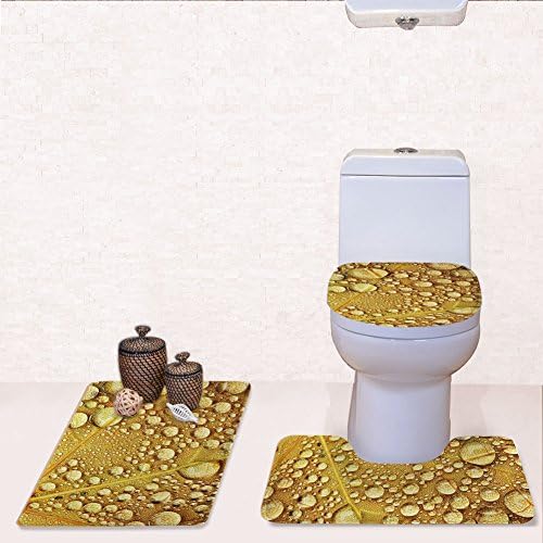 Home Store 3D Magic Bathroom Carpet Rug, Non-Slip 3 Piece Bathroom Mat Set (Color : 2)