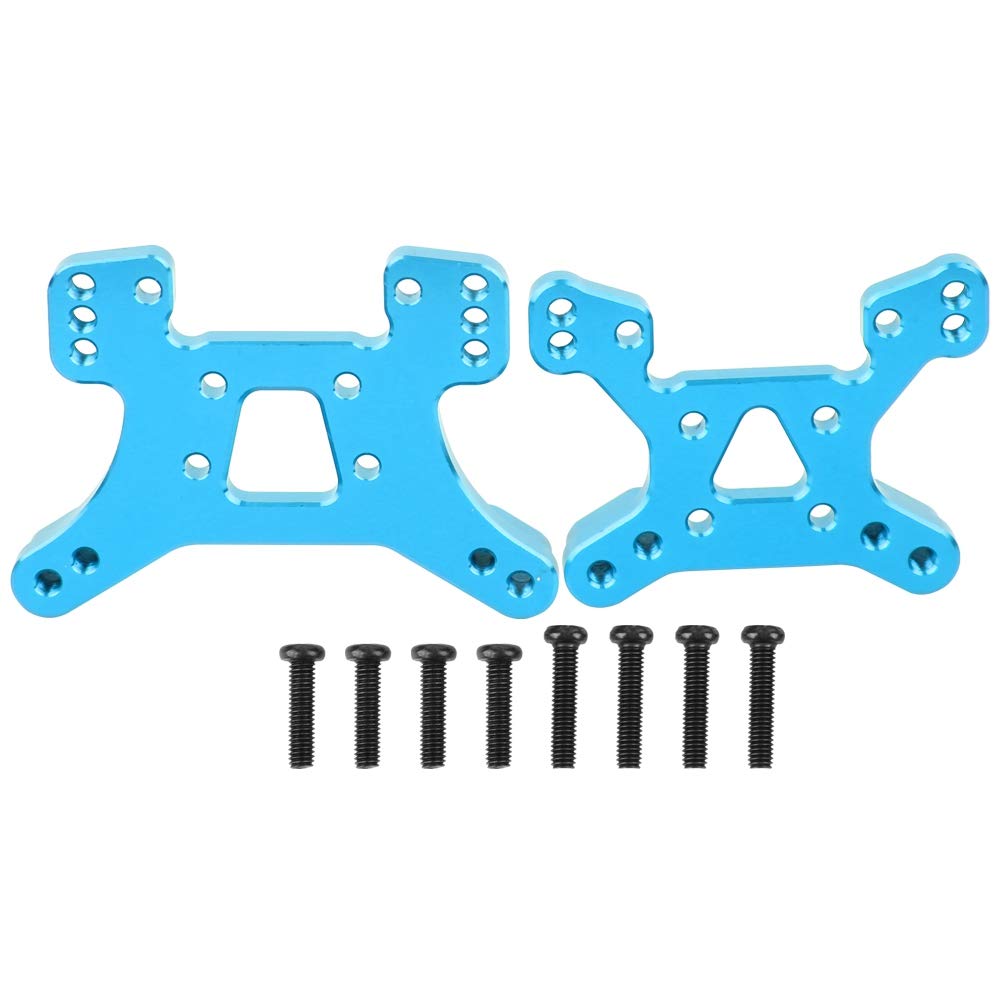 Aluminum Rear/Front Shock Tower Board Vehicles Spare Parts Fit for WLtoys 144001 1/14 RC Model Car(Blue)