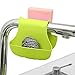 2 Pack Sponge Holder for Double-Sink, FineGood Saddle Caddy Brush Soap Organizer Storage Kitchen Bathroom Plastic Basket - Blue, Green