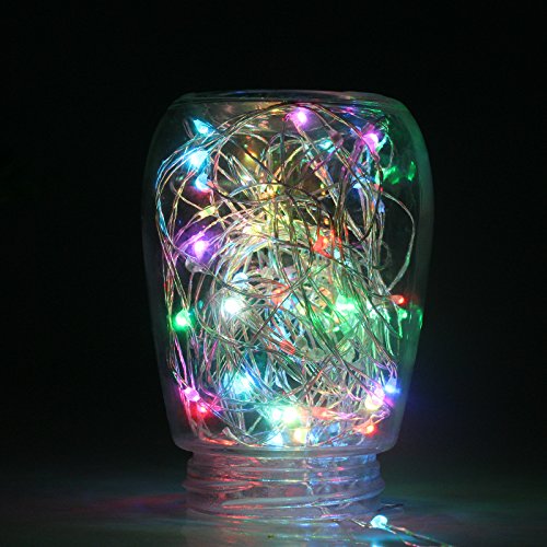 B2ocled 1 Pack Waterproof 10m String Lights Power Adapter Included Fairy Starry Lights for Decoration Multicoloured