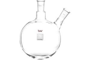 BEST VALUE VACS BVV Double Neck Round Bottom Flask-2000ml