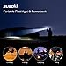SUAOKI 4-in-1 Cree Led Rechargeable Brightest Flashlight Torch Light Powered by 5,200mAh External Battery Charger with Window Smasher and Belt Cutter Emergency for Car Waterproof IPX6