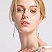 DESIMTION Gifts for Wife Sterling Silver Dangling Dangle Earrings for Women Crystals form Swarovski