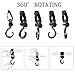 Attmu 2 Pack Stroller Hooks, Multi Purpose Stroller Hook, Perfect Stroller Accessories Clips On Any Baby Stroller Travel Systems, Secure Purses, Diaper Bags, Shopping Bags and Lots More