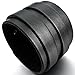 INBLUE Men's Alloy Genuine Leather Bracelet Bangle Cuff Silver Tone Black Cord Adjustable