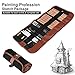 POWSTRO K Sketching Pencil Set,18pcs Pen Charcoal Sketch Set Roll Up Canvas Carry Pouch of Pencils Eraser Craft Knife Pencil Extender 29pcs Total for Beginners Artist