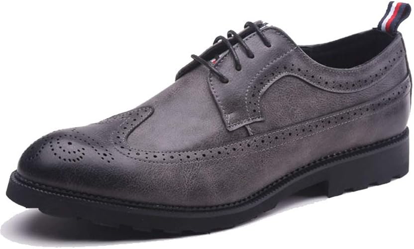 Amazon Wewin ビジネスシューズ メンズ レザーシューズ 革靴 大きいサイズ 紳士靴 ウイングチップ レースアップ フォーマル 柔らかい 通気 防滑 Wewin ビジネスシューズ