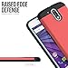 TUDIA Moto G4 / G4 Plus Case, Slim-Fit Heavy Duty [Merge] Extreme Protection/Rugged but Slim Dual Layer Case for Motorola Moto G4 / G4 Plus (Rose)