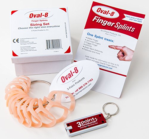 3-Point Products Oval-8 Finger Splints Sizing Set (Best Doctors For Ehlers Danlos Syndrome)