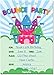 Papery Pop Bounce House Birthday Invitations with Envelopes (15 Pack) - Kids Birthday Party Invitations for Boys or Girls