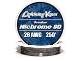 Genuine Lightning Vapes 28 AWG Nichrome 80 Wire 250'