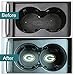 2 Pack 2.75 inch for Green Bay Packers Car Interior Accessories Anti Slip Cup Mat for All Vehicles (Green Bay Packers)