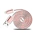 Kenex 3 Pack 3.3ft [Rose Gold] USB 2.0 Nylon Braided Lightning Cable USB Charging Cable Cord for iPhone X/8/7/6S/6S Plus/6 Plus/6/5/5C/5S/SE, iPad, Mini, iPod