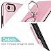ICONFLANG iPhone 8 Case,iPhone 7 Case,iPhone SE 2nd Generation Case, 360 Degree Rotating Ring Kickstand Shockproof Impact Protection Function Can Work with Magnetic Car Mount case 2018- Pink
