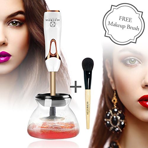 Pro Makeup Brush Cleaner for All Sizes by Alluress Beauty - Removes Powder, Oil Based Makeup, and Dirt - Safe for Synthetic and Natural Bristles - Improves Acne and Blackheads