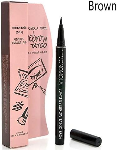 Waterproof Brown 7 Days Eye Brow Eyebrow Tattoo Pen Liner Long Lasting Makeup Eyebrow Pen brown