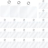 KALIONE 20Pcs Phone Lanyard Tab, Transparent Crossbody Strap, Universal Tether Patches, Cell Case Patch Pad Safety Drop Protection