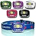 BLITZU Hands-Free Headlamp, Blue, 165 Lumen, Adjustable Light Modes, Battery Powered, Waterproof, Impact Resistant