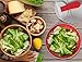 Vremi Large Salad Spinner - 6.3 Quart Capacity BPA Free Lettuce Vegetable Dryer with Lid and Colander Basket Insert - White Red Plastic 6 Liter Salad Spinner with Easy Spin Collapsible Locking Handle