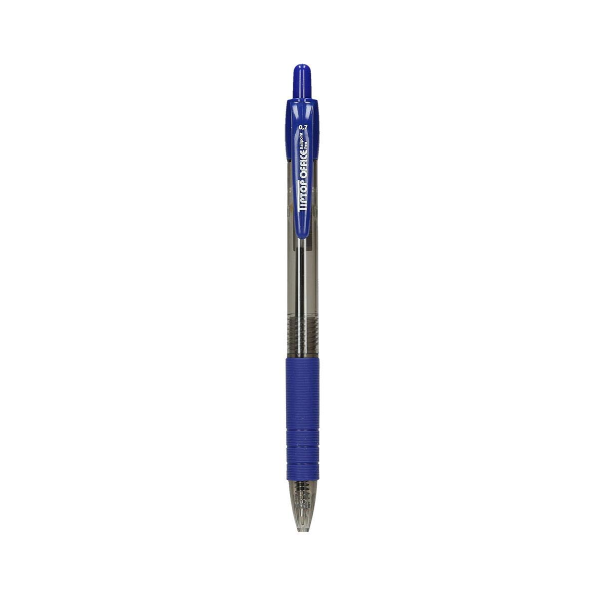 TIPTOP OFFICE TTO Classic Grip Retractable Ballpoint Pen 0.7 mm 1/1 Blue