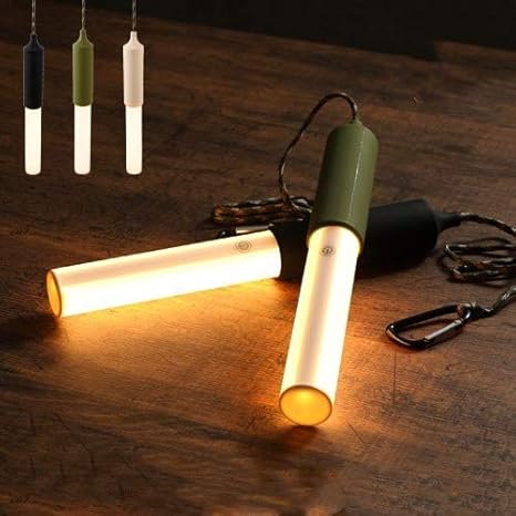 Amazon Co Jp Ledランタン パラ ペンダントライト充電式 Usb スティック カラビナ付き 吊り下げ マグネット内蔵 電球色 キャンプ アウトドア 防災 クローゼット ガレージ おしゃれ ブラック ホーム キッチン