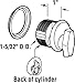 Prime-Line J 4531 Commercial Door 1-5/32 In. x 1 In. Pressure Cast Zamak Bronze Plated Lock (Single Pack)