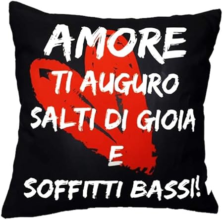 Macedonia Cuscino Con Frase Simpatica Divertente D Amore Idea Regalo Per San Valentino Amazon It Casa E Cucina