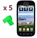 5 x Straight Talk Samsung Galaxy Stardust S766c Screen Protector Guard CLEAR PRE-CUT No Cutting Require Perfect Fit + EXTREME BRAND (5 x Clear Screen Protector)