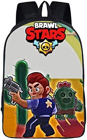 Brawl Stars School Backpack, 3D Print Laptop Backpack School Bookbag Computer Backpack for Men/Women