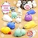 ORWINE 36pcs Easter Eggs + 36pcs Mochi Squishy Toys Easter Basket Stuffers Easter Egg Fillers for Kids Mini Squishies Party Favor Animal Squishys Easter Toys Surprise Egg Hunt Gift, Random
