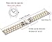 Berfine 22mm Quick Release Watch Strap,Premium Solid Stainless Steel Watch Band Replacement,Silver-Gold