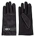 IL Caldo Mens NEW Suede Plush Lining TouchScreen Winter Thick Drive Gloves,Black