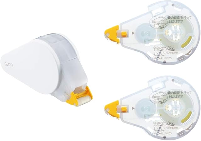 Amazon コクヨ テープのり Gloo 貼ってはがせる Sサイズ 本体1個 つめ替え2個 タ Gm411 07sset 文房具 オフィス用品 文房具 オフィス用品
