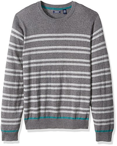 IZOD Men s Fine Gauge Crew Sweater, Carbon Heather, 2X-Large IZOD Men s Fine Gauge Crew Sweater, Carbon Heather, 2X-Large