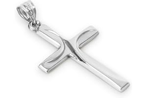 MAZZERI 925 Sterling Silver Cross Pendant for Men and Women - (1.35 Inches)
