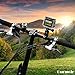 Gurmoir Aluminum Bike Bicycle Handlebar Mount For Gopro Hero 7/Hero 6/Hero 5/Hero (2018) Hero5/4 Session SJCAM YI Sony Sports DV and More .Action Camera 360 Degrees Rotary Bicycle Rack Mount