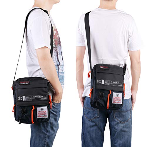 JAKAGO Waterproof Messenger Bag Shoulder Crossbody Bag Mobile Phone Pouch Passport Holder Mens Purse Bag 10.1 inch Tablet Bag Work Field Bag for Travel Hiking Camping Outdoor Sport (Dark Blue) - Thumbnail 7