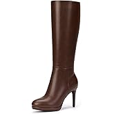 Lumeheel Black Knee High Boots Women - Platform Pointed Toe Stiletto Heel Suede Tall Boots for Fall Winter