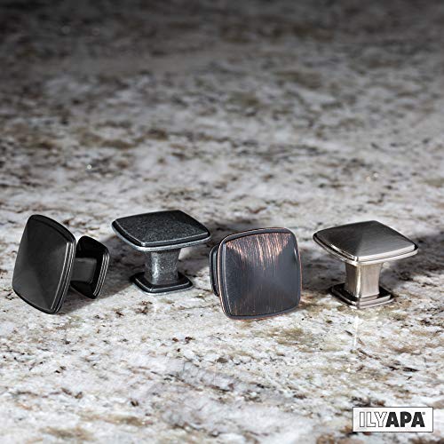 Black Square Kitchen Knobs 25 Pack of Drawer Handles Hardware