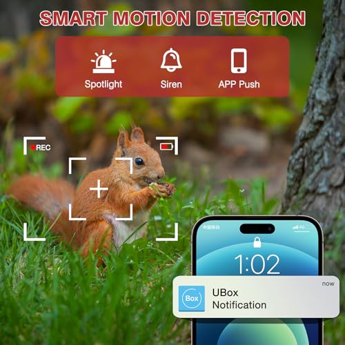 Tzziel 4G LTE Solar Outdoor Surveillance Camera Without WiFi with SIM Card, 2K PTZ Wireless, 10400mAh, 6W Solar Panel, 360° Viewing, Motion Detection, Two-Way Audio, IP66